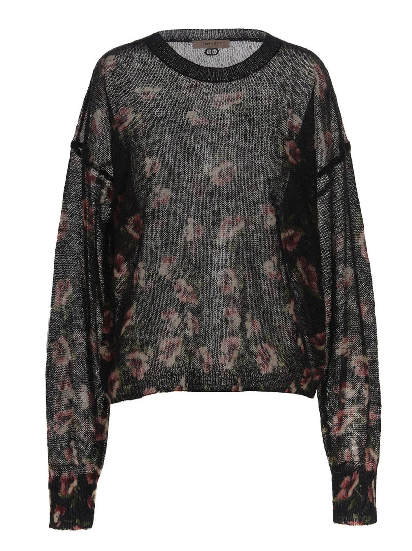 TwinSet Floral Jacquard Sweater