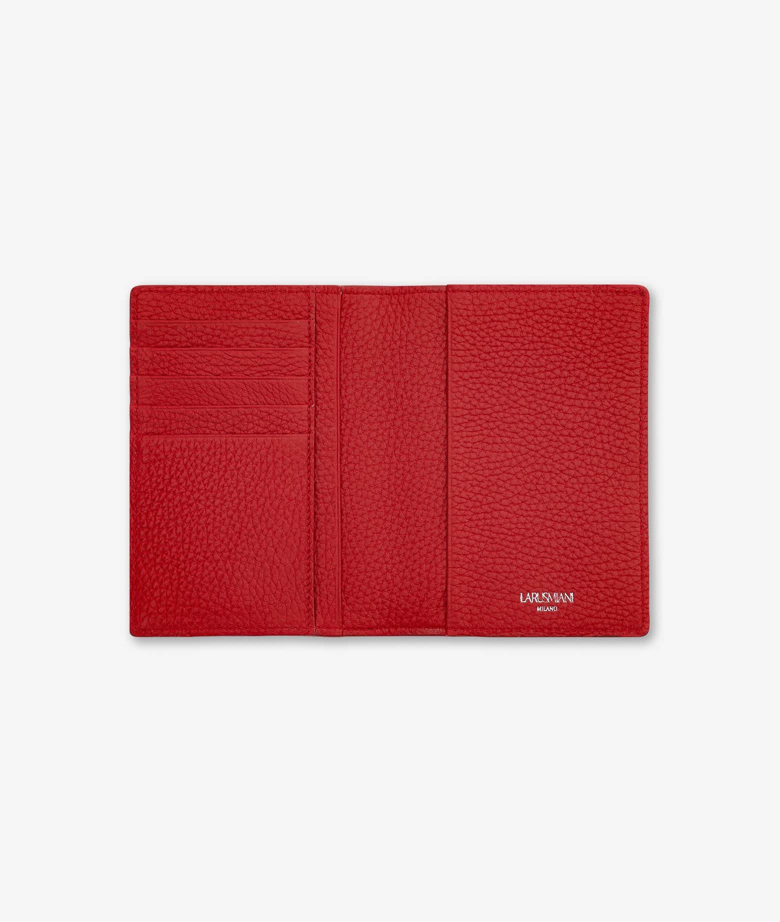 Shop Larusmiani Passport Cover Fiumicino Wallet In Red