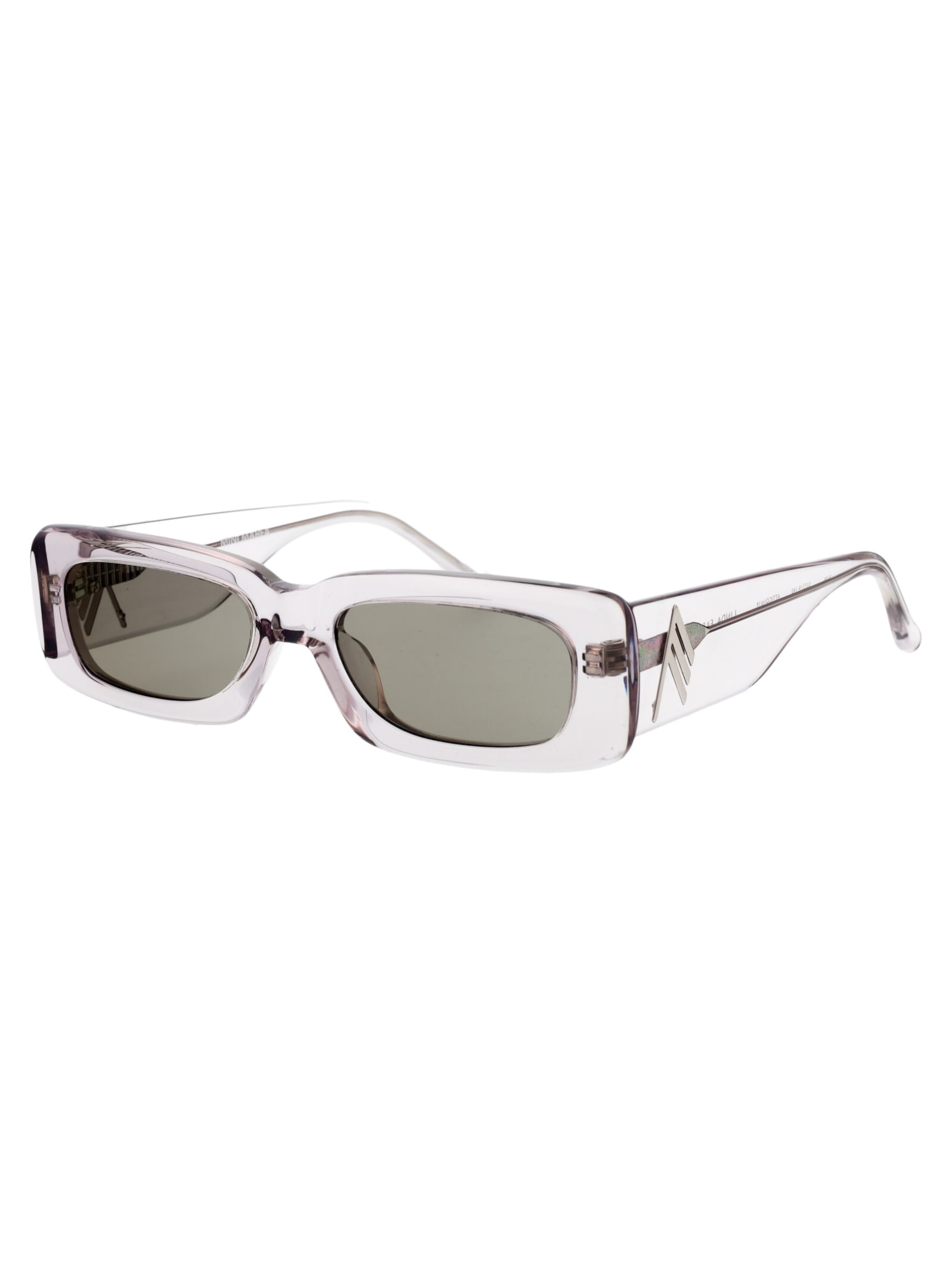 Attico Mini Marfa Sunglasses In Smoke/silver/brown