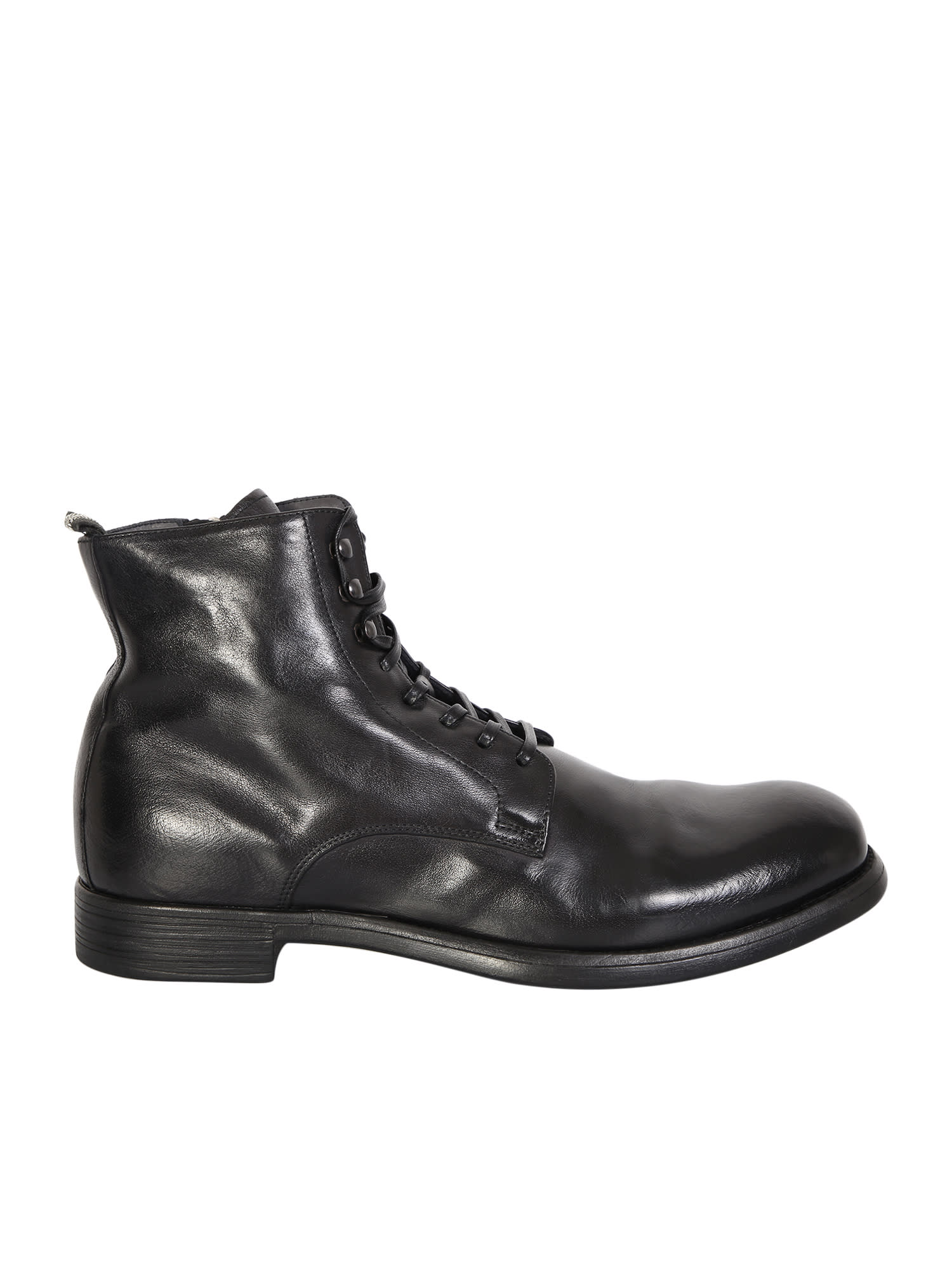 Officine Creative Black Chronicle Ankle Boots