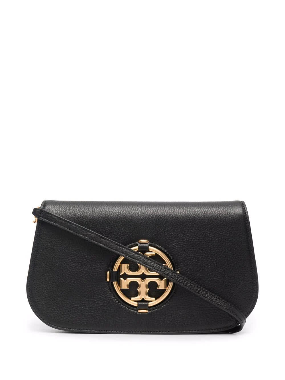Tory Burch Miller Small Convertible Bag In Black Leather