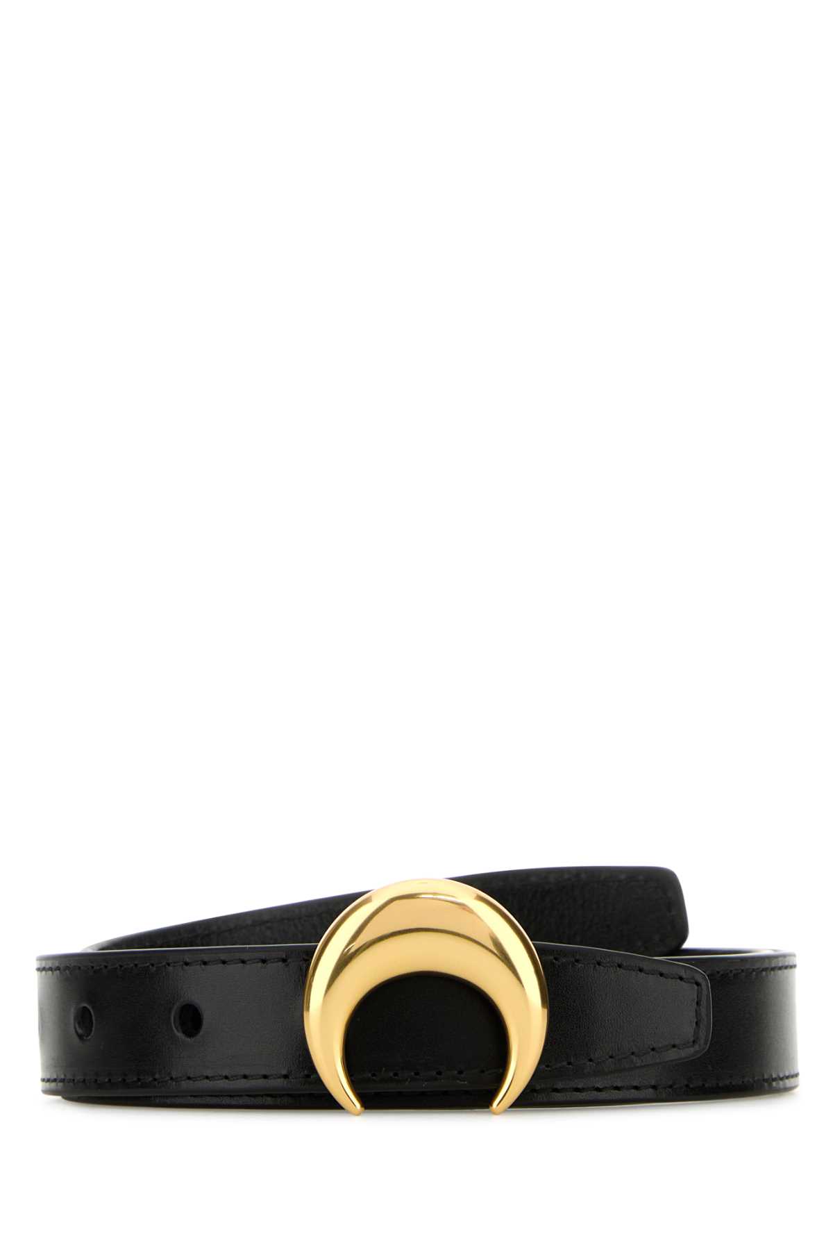 Black Leather Moon Belt