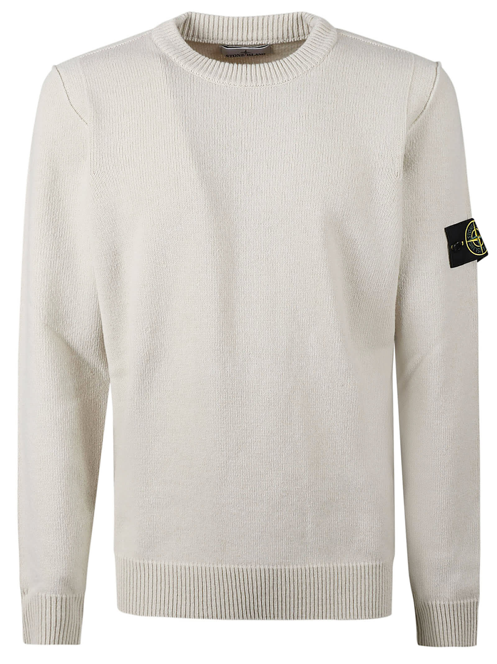 Shop Stone Island Sweater In Plaster