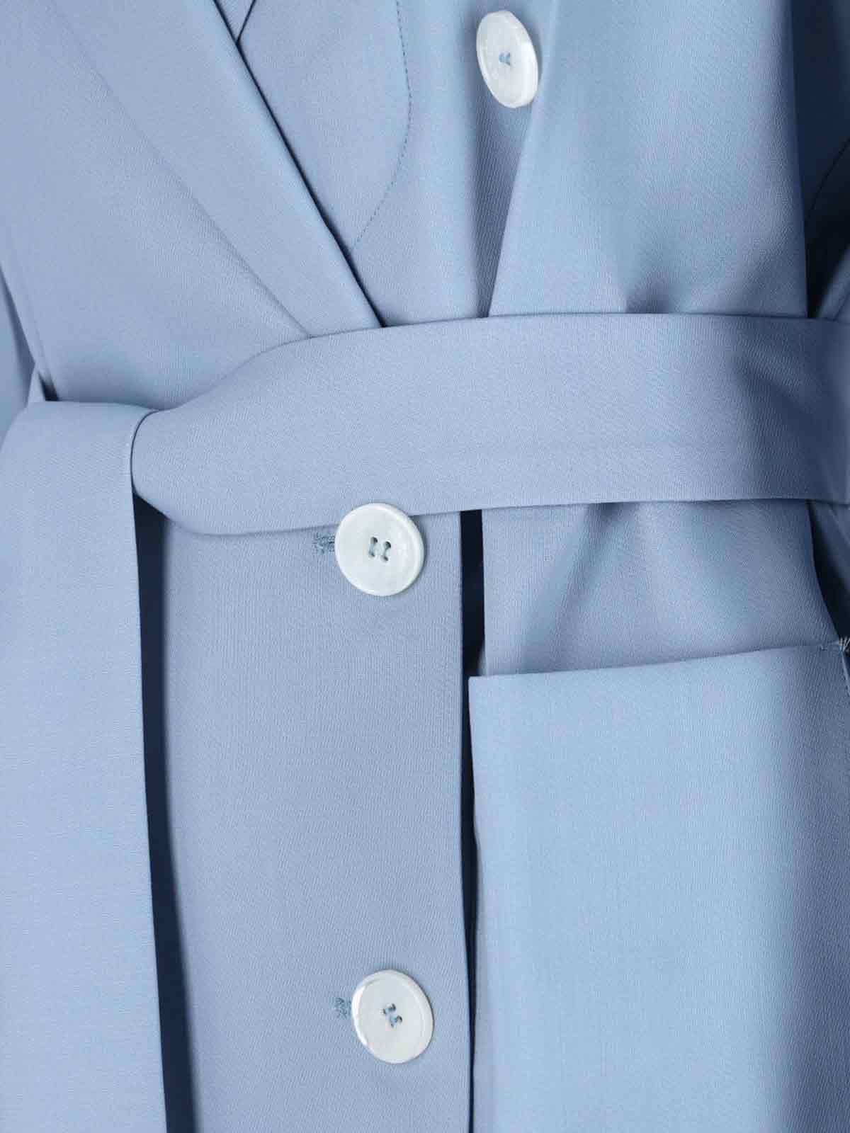 Setchu Enrico' Double-breasted Blazer - Light Blue