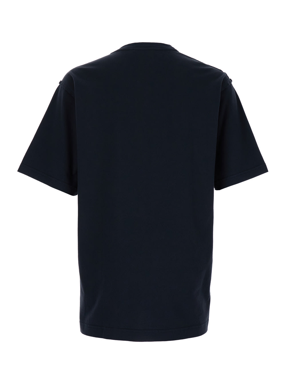 Shop Dolce & Gabbana Blue T-shirt With Ancora Dg Print In Cotton Man