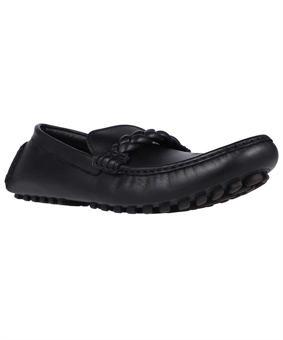 Shop Gianvito Rossi Monza Leather Loafers In Black