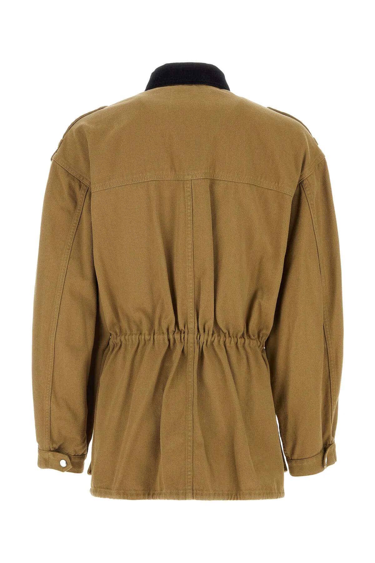 Shop Isabel Marant Khaki Cotton Eloan Jacket