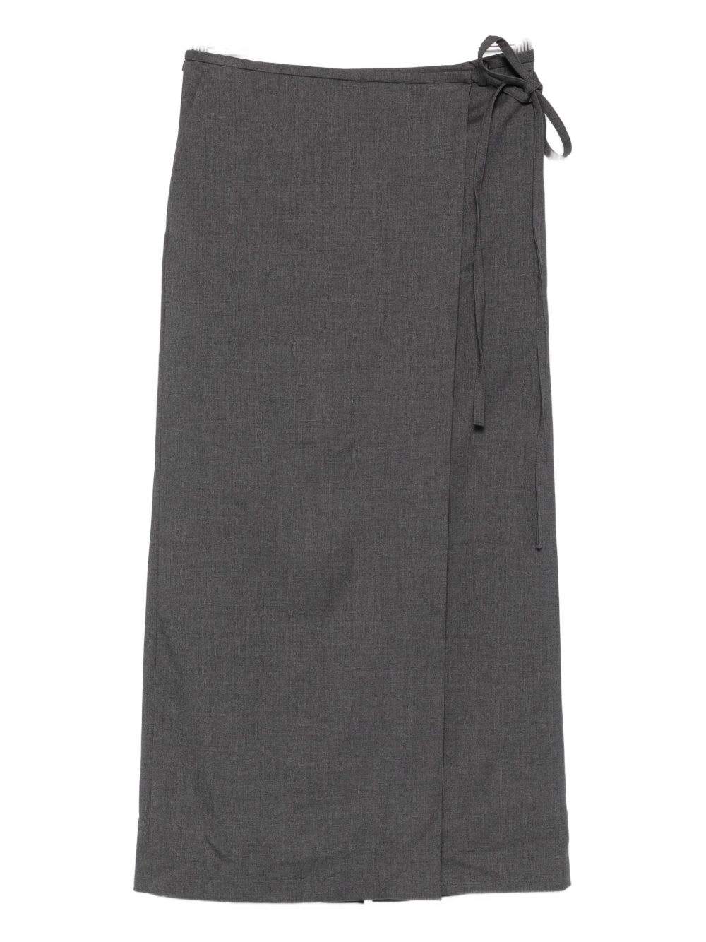 Dunst Midi Wrap Skirt In Gray