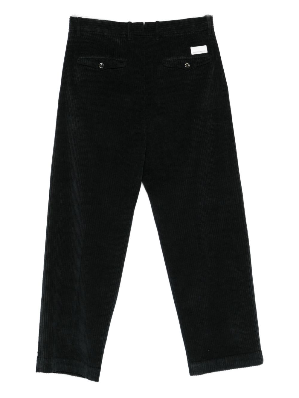 Nine In The Morning Relaxed-fit Black Trousers With Pleated Front Design In Black