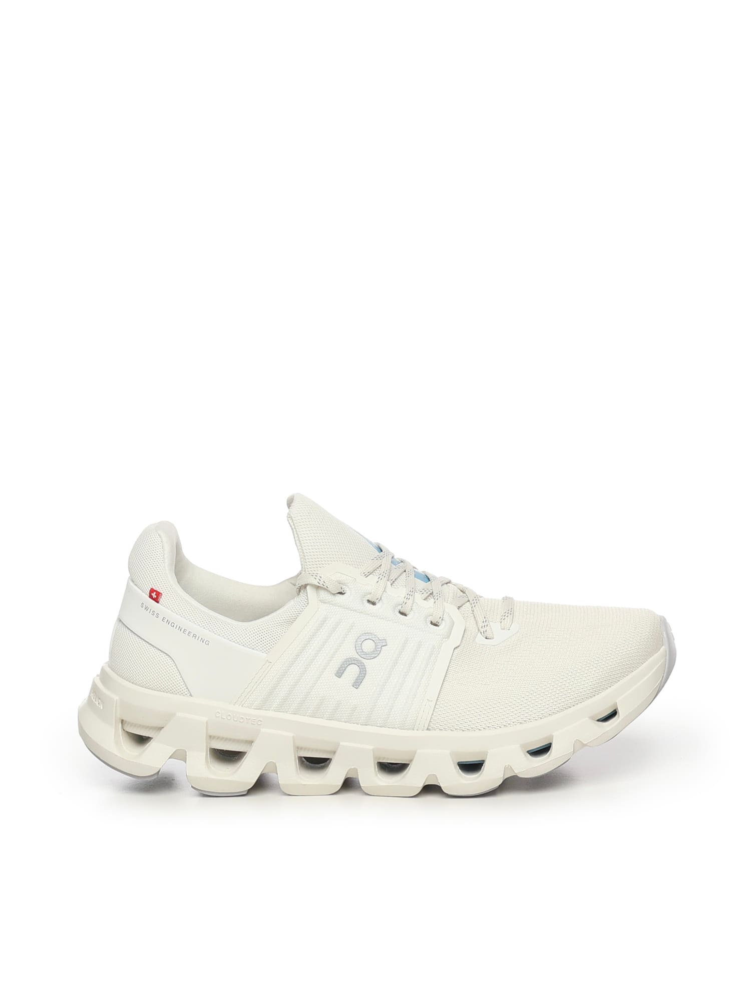 On Cloudswift 4 Ad Panelled Mesh-knit Sneakers In White