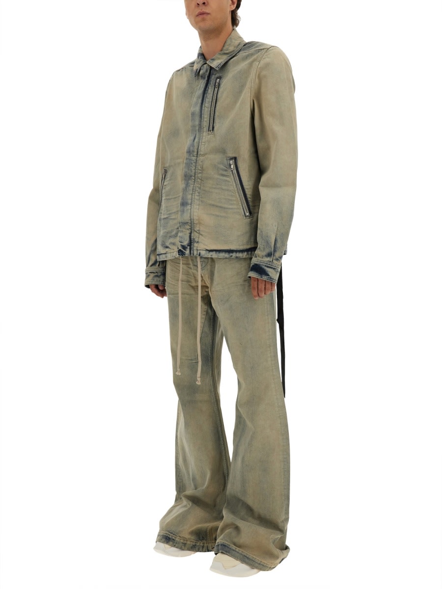 Drkshdw Jacket With Concealed Zipper In Multi