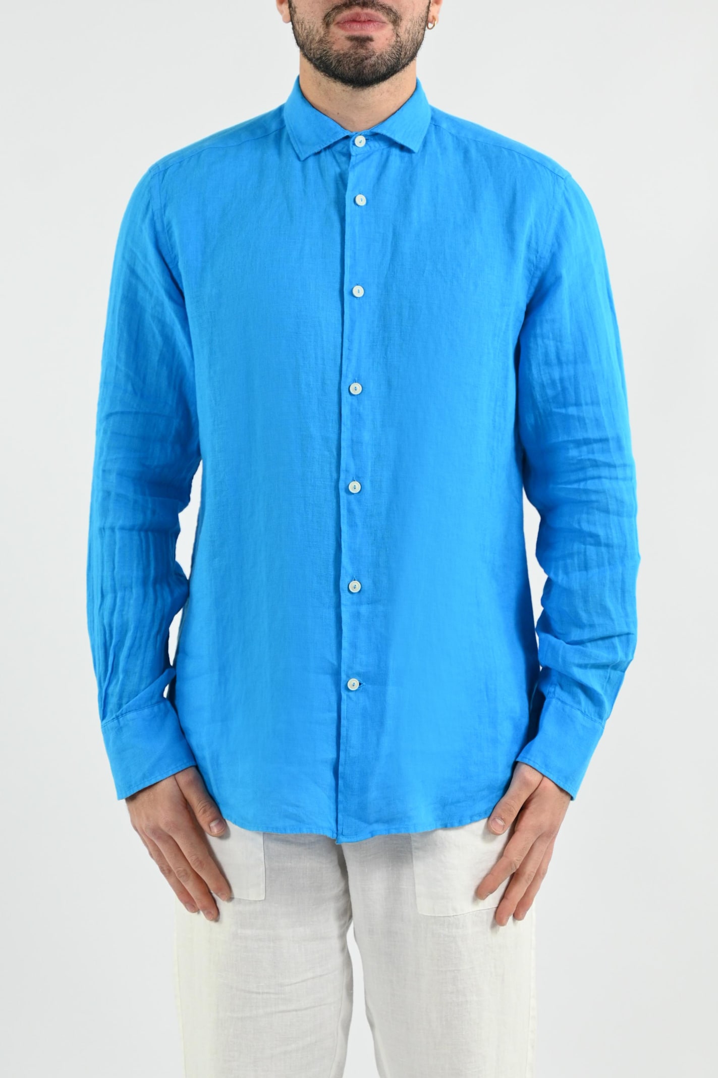 Mc2 Saint Barth Shirts In Turquoise