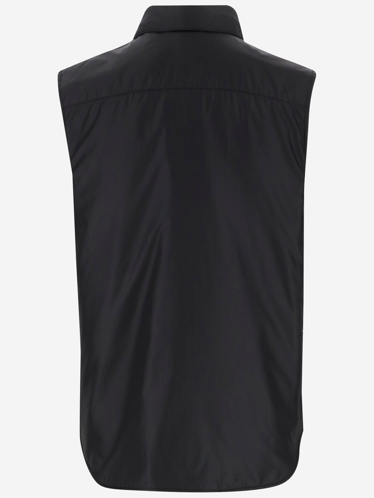 Aspesi Lapel Snap Button Vest In Black