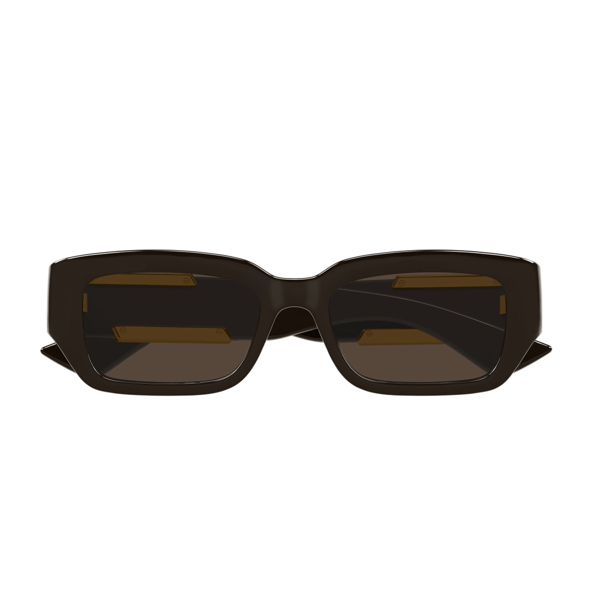 Bottega Veneta Bv1406s Linea Ribbon 003 Brown Sunglasses In Brown