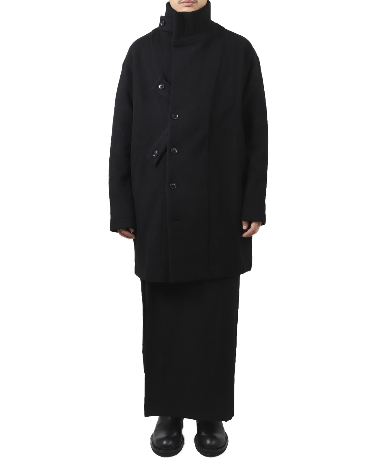 Yohji Yamamoto Black Tab Coat