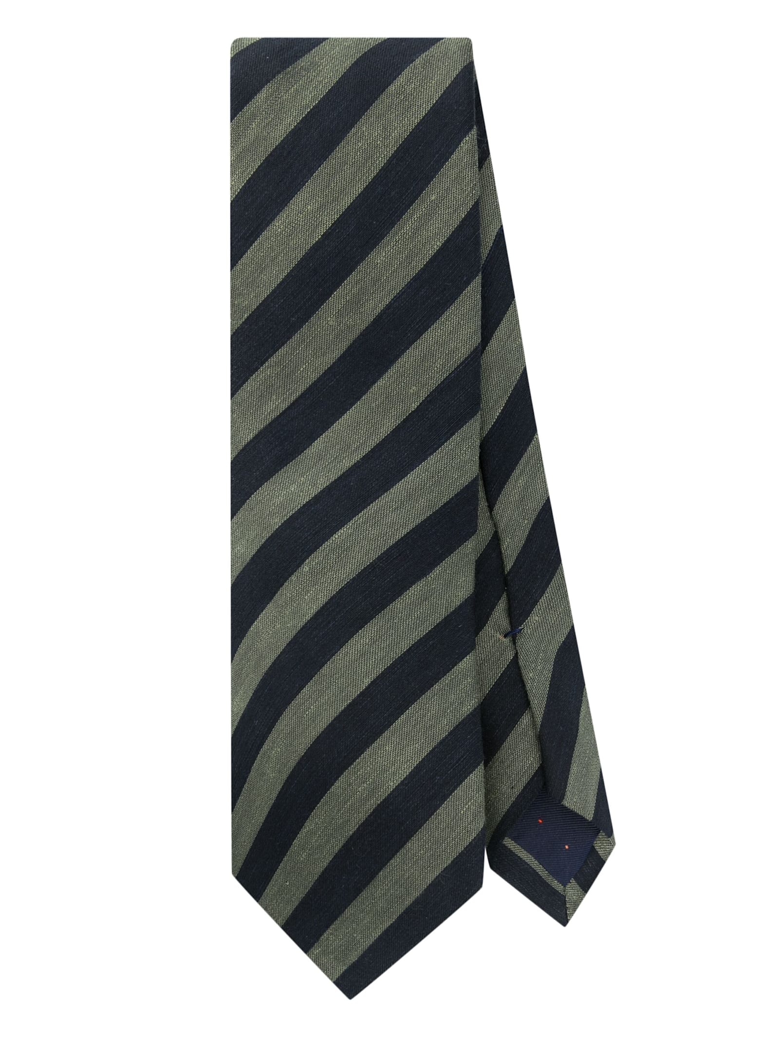 Men Tie 8cm Slub Stripes