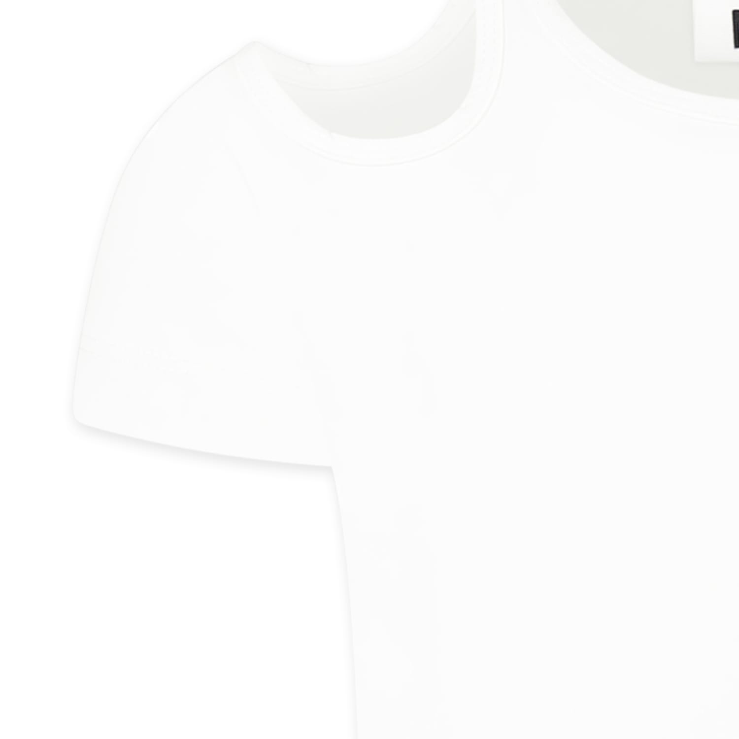 Molo White T-shirt For Girl In White