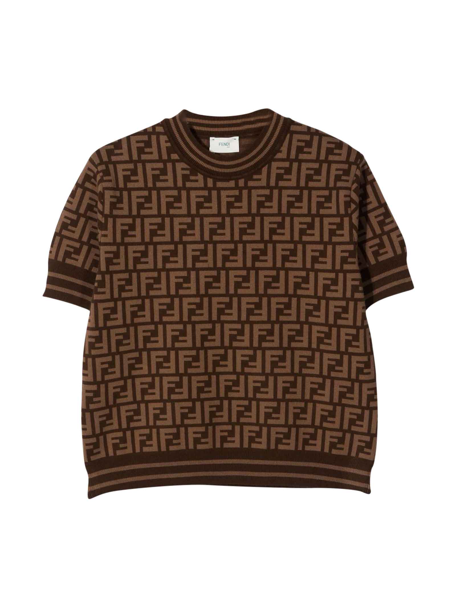 Fendi Girl Knitted T-shirt