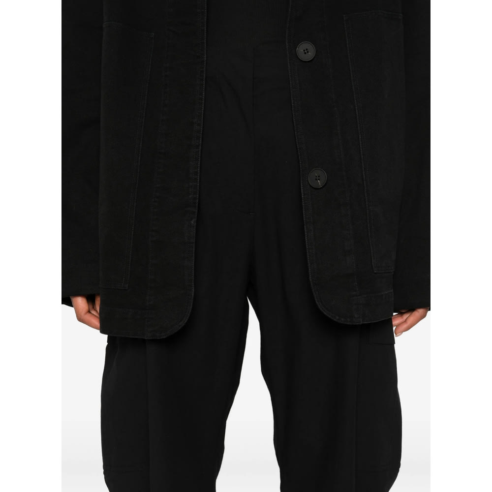 Studio Nicholson Clovis Cargo-pocket Trousers In Black