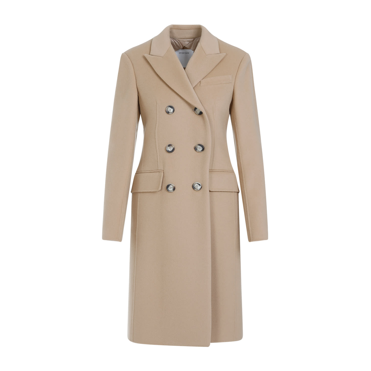 Shop Sportmax Selim Coat In Beige