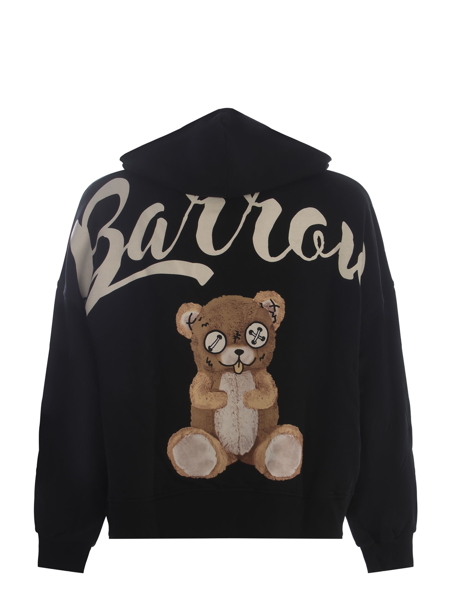 Shop Barrow Sweatshirt  Teddy Made Of Cotton In Nero
