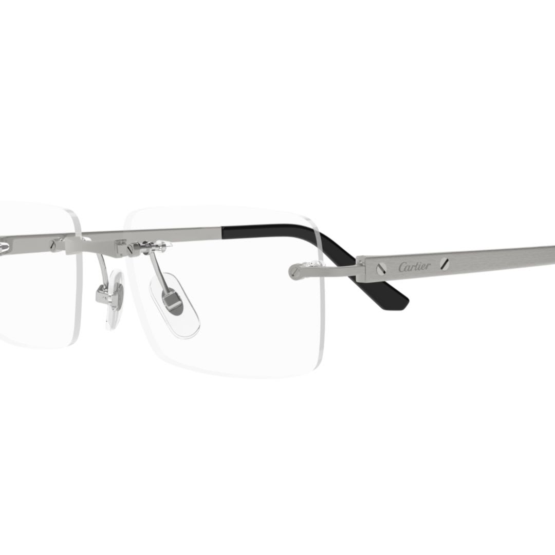 Cartier Ct0511o-003ruthenium-ruthenium-transparent In Metallic