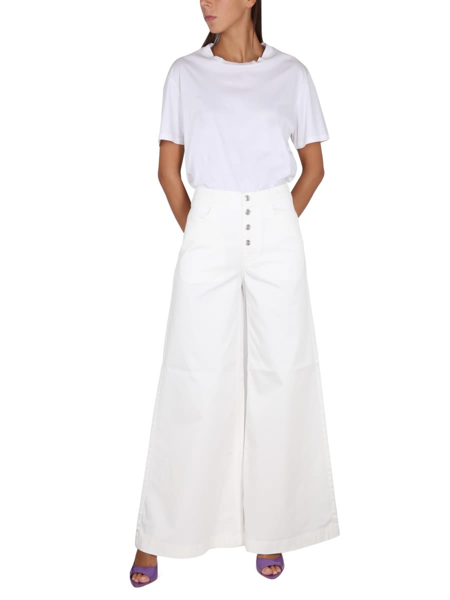 Shop Department Five Yoko Extraflare Pants In White