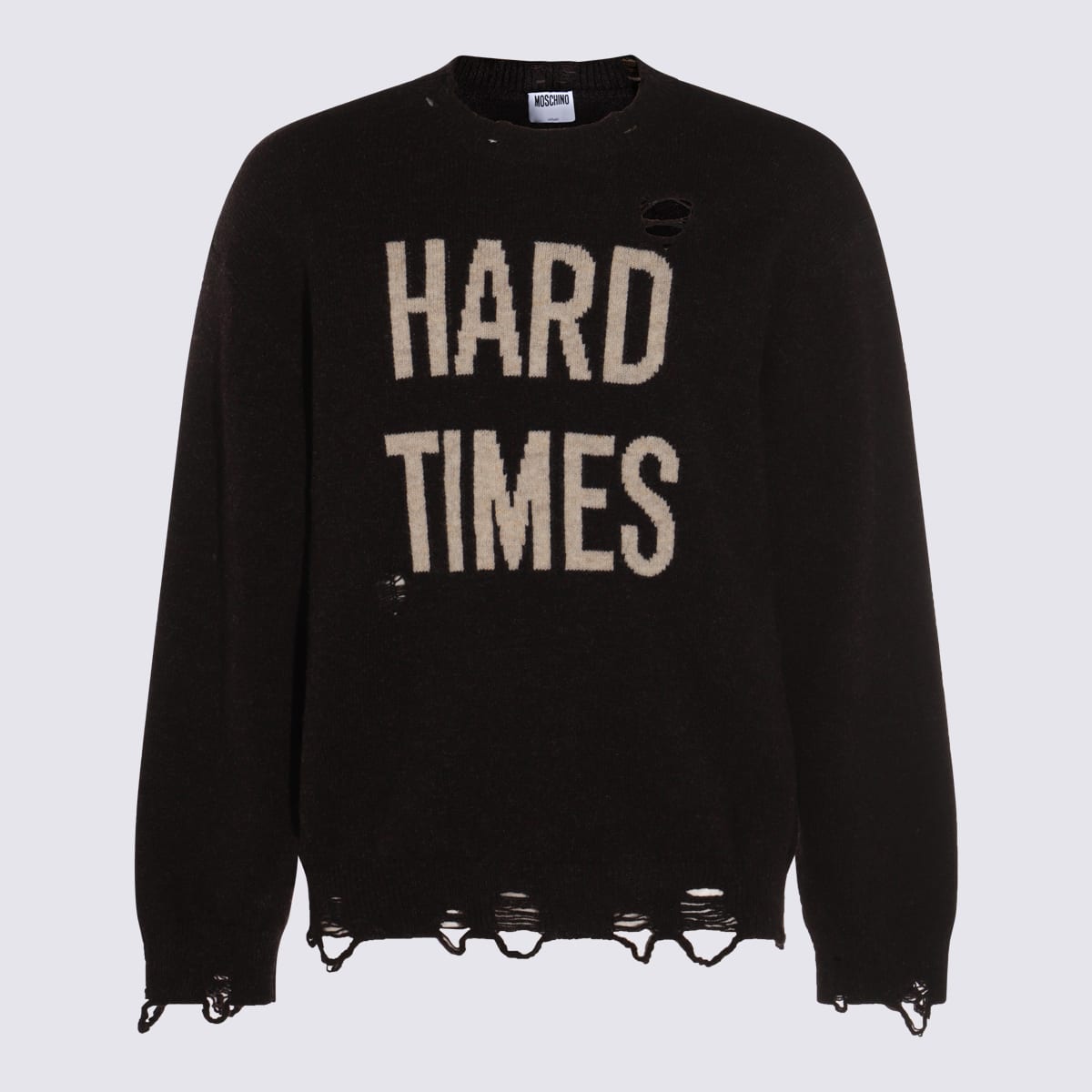 Dark Brown Wool Knitwear