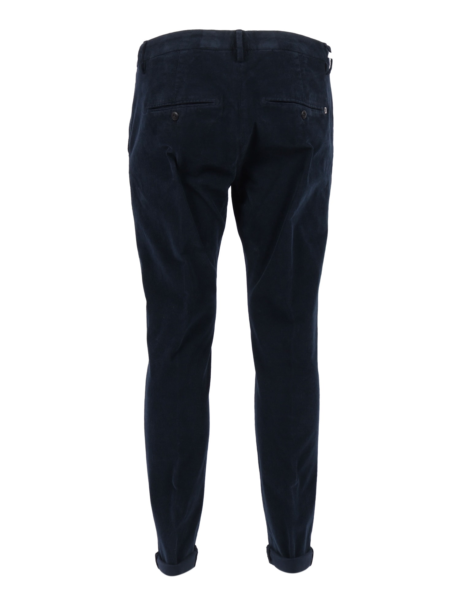 Dondup Belt Loop Casual Pants In Blue