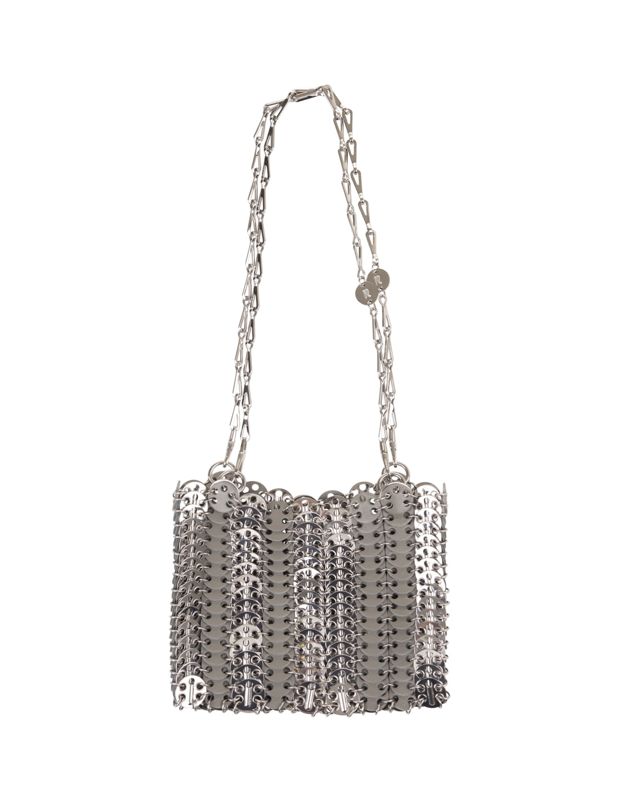 Grey 1969 Square Bag In Metal And Leather Mix