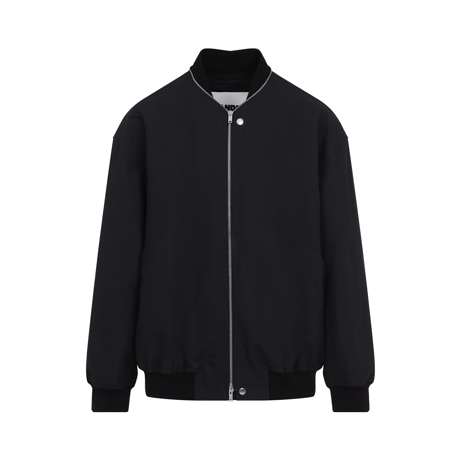 Jil Sander Zip-up Bomber Jacket In Black