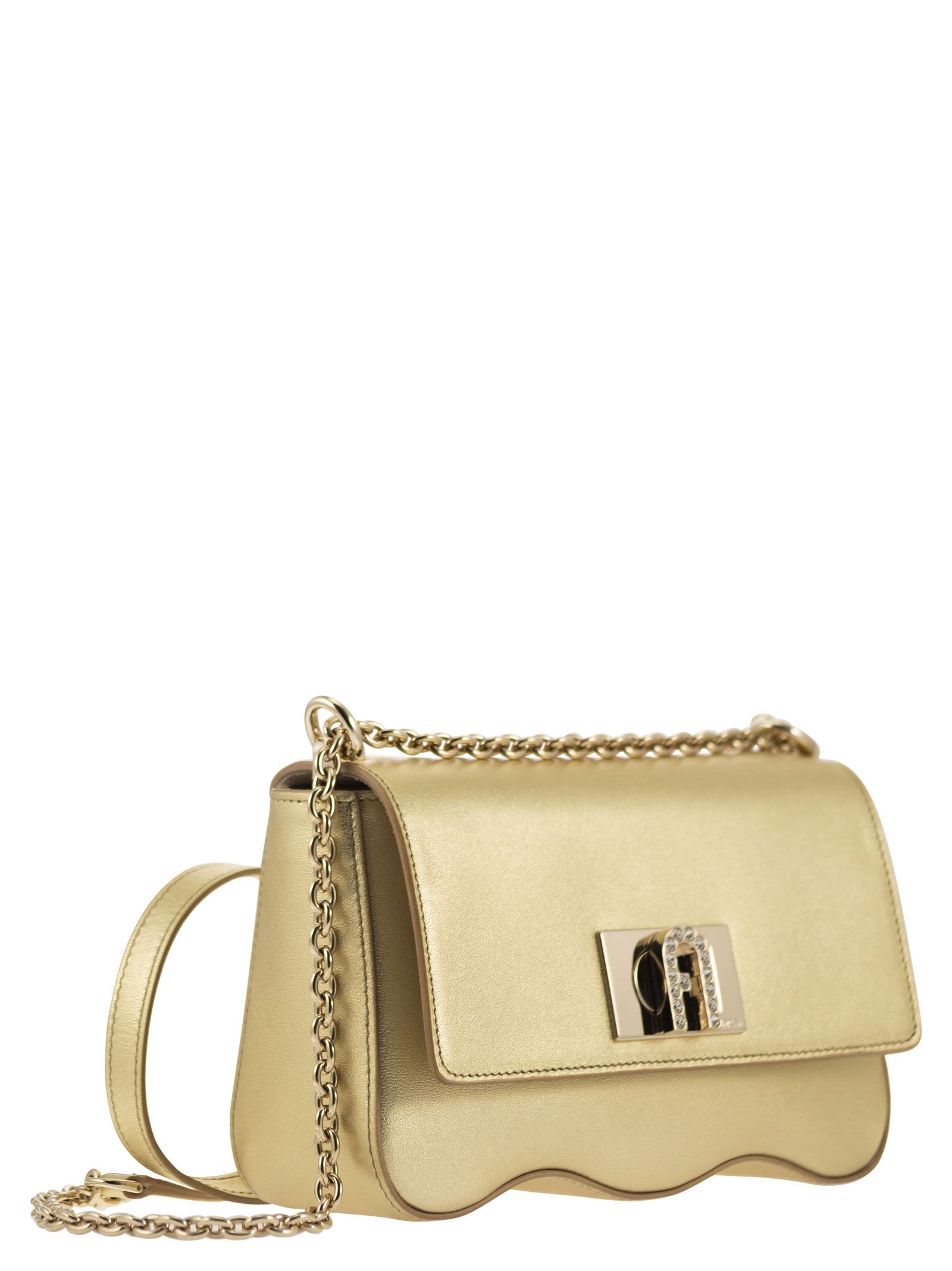 Shop Furla 1927 - Mini Wave Cross-body Bag In Gold