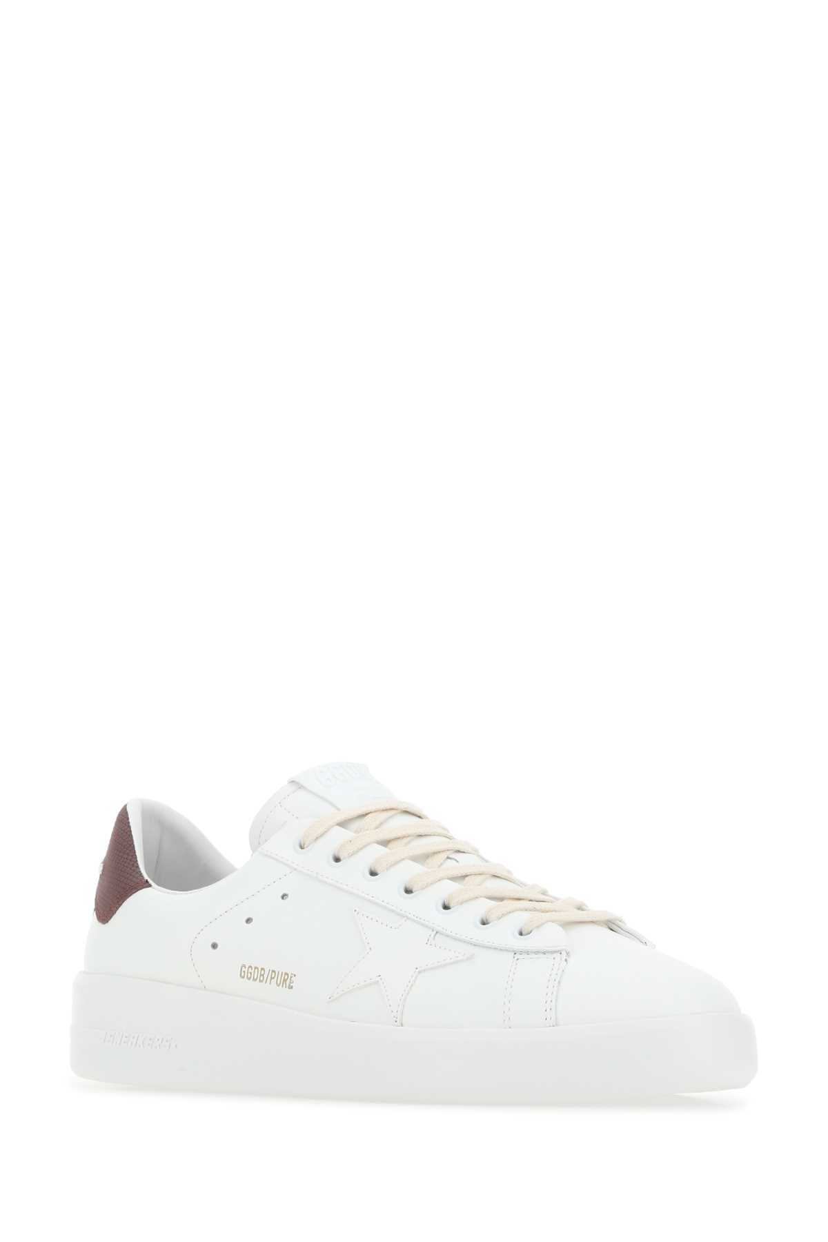 Golden Goose White Leather Pure New Trainers In 10360