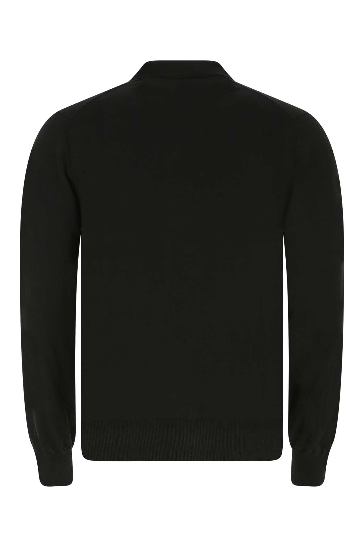 Shop Comme Des Garçons Play Black Cotton Cardigan