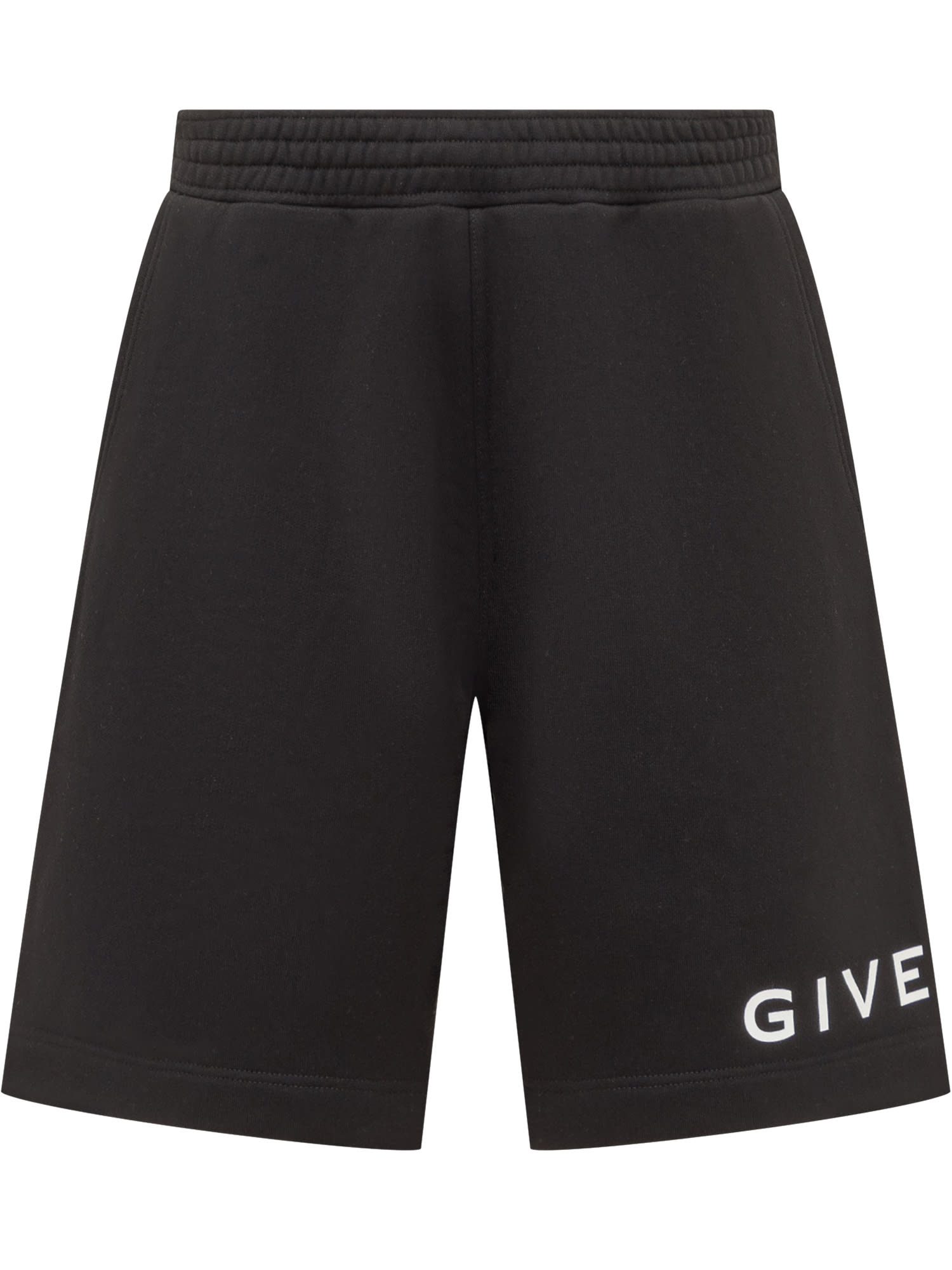 Givenchy Logo-embroidered Swim Shorts In Black