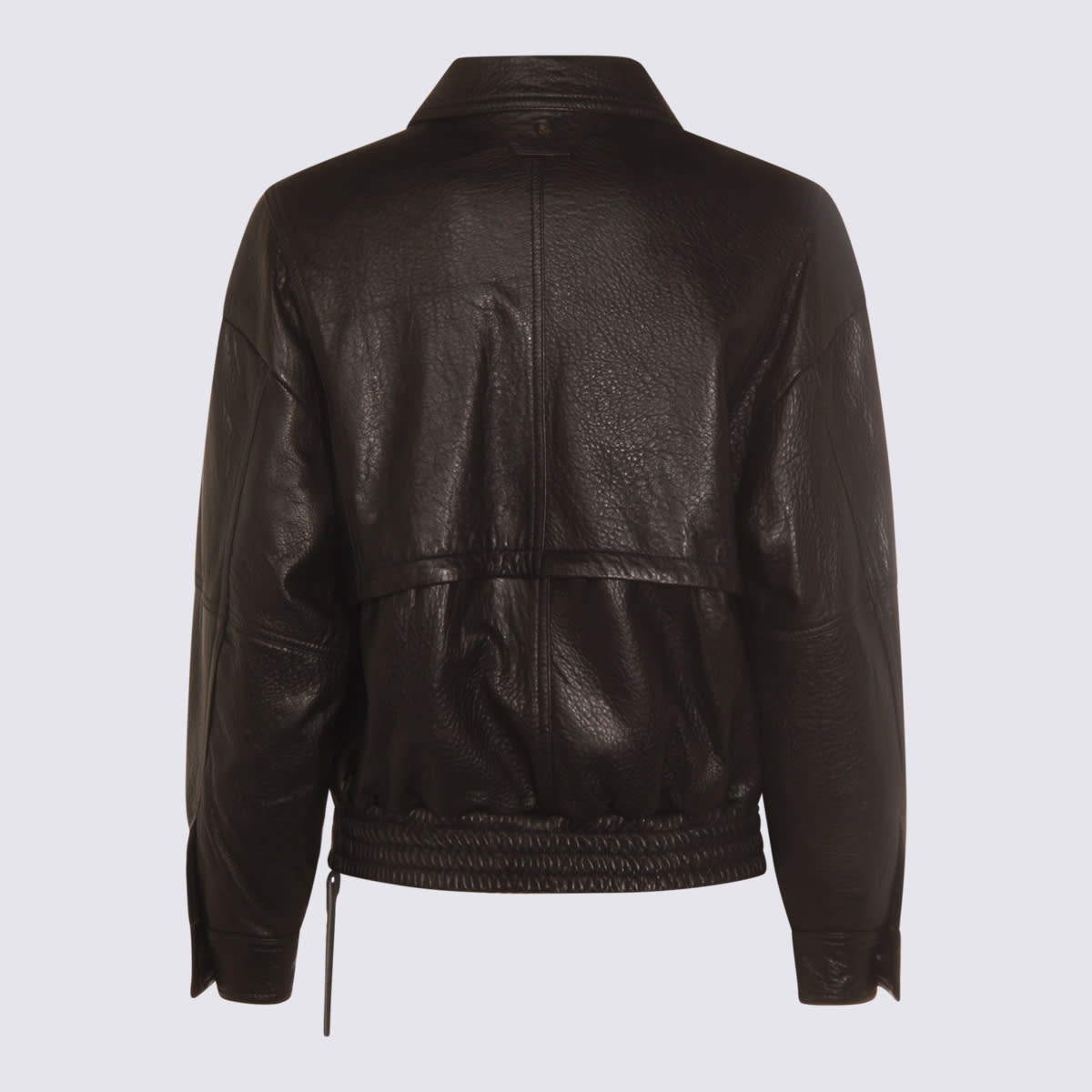 Salvatore Santoro Zip-front Panelled Leather Jacket In Black