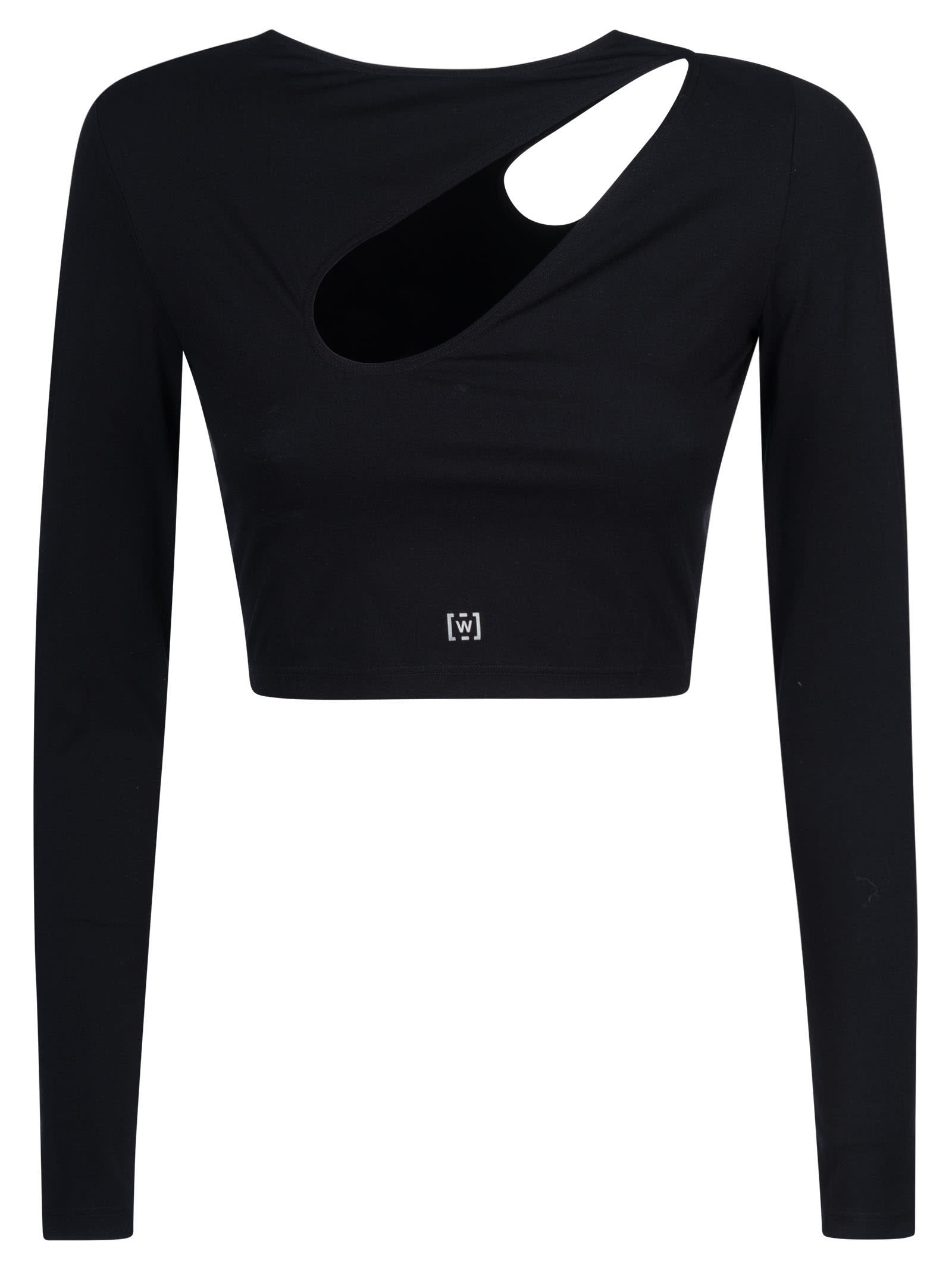 Wolford Aurora V-Neck Long-Sleeve Top - Bergdorf Goodman