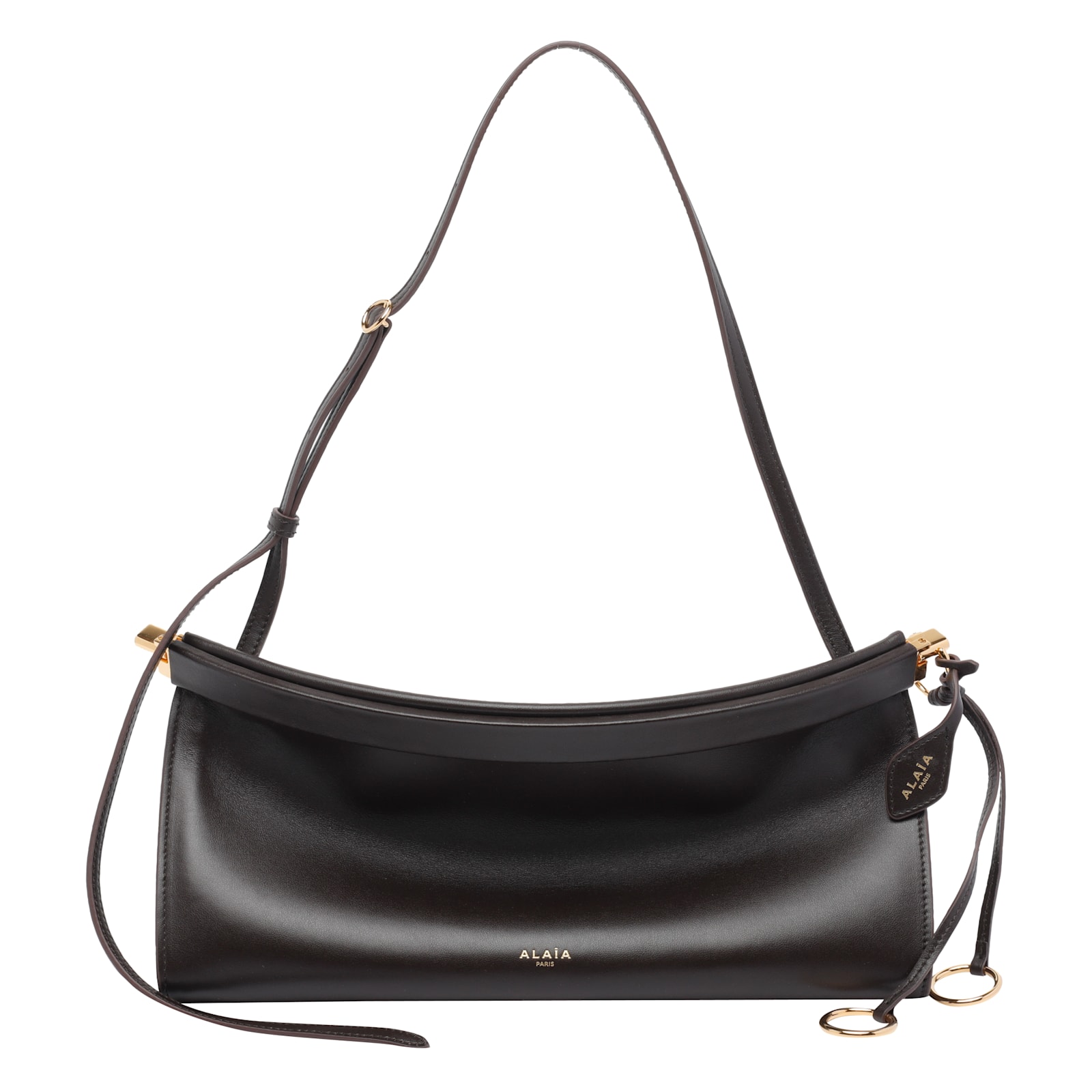 Alaïa Medium Le Click East West Shoulder Bag In Black