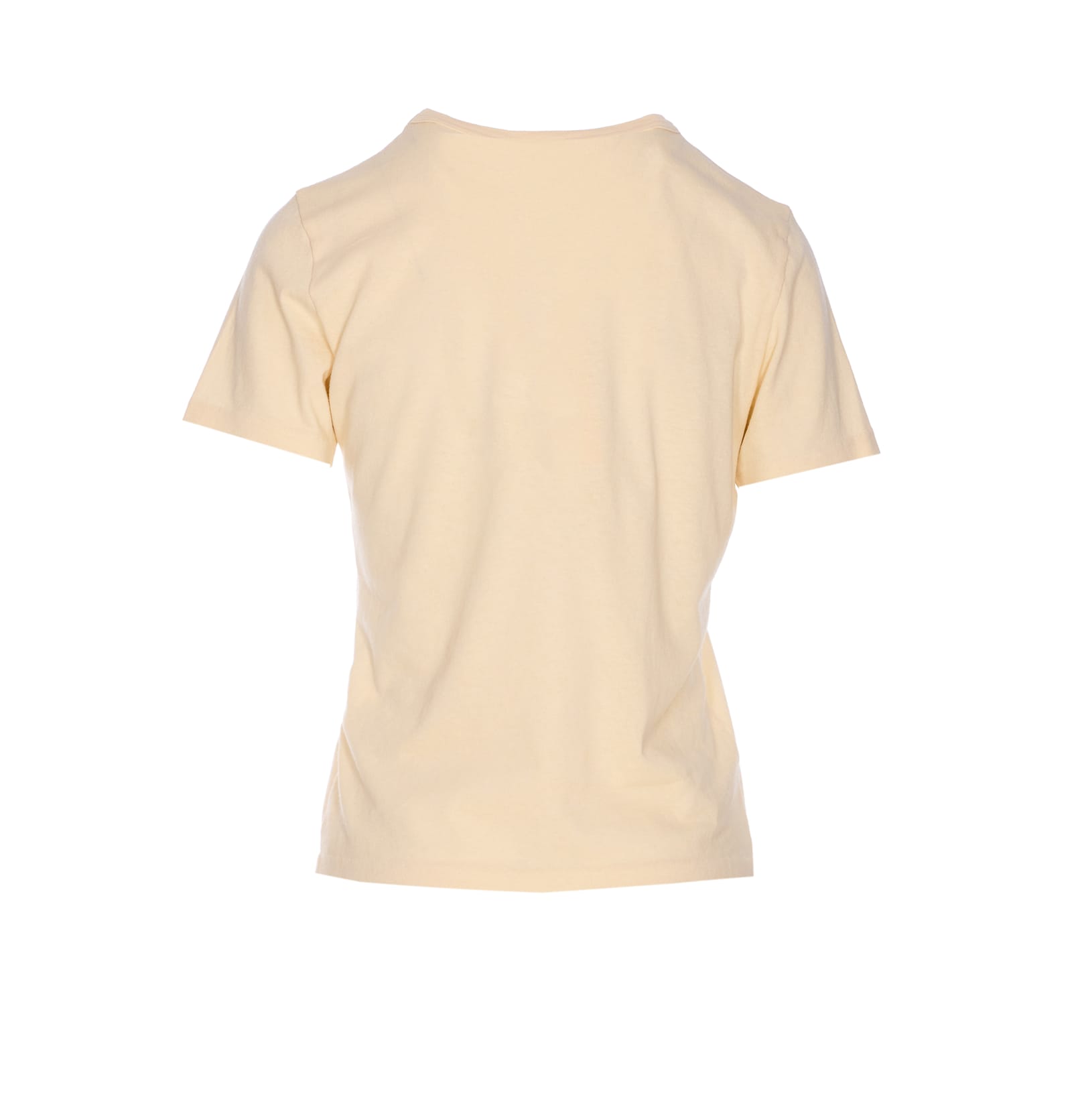 Chloé Pink Crewneck T-shirt With Maxi Logo Print On The Front In Cotton Woman