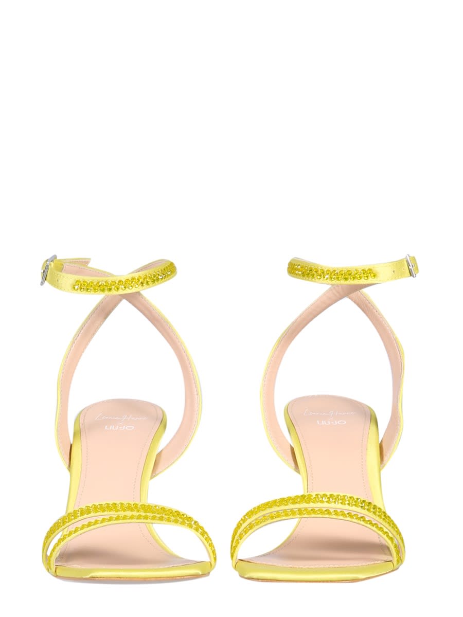 Shop Liu •jo Camelia Sandals In Yellow