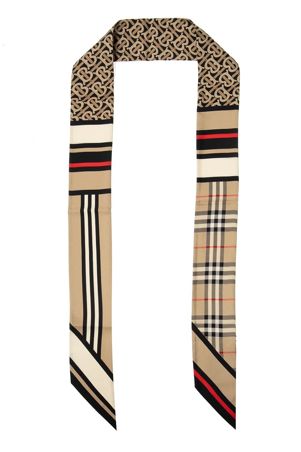 Burberry Patterned Silk Scarf