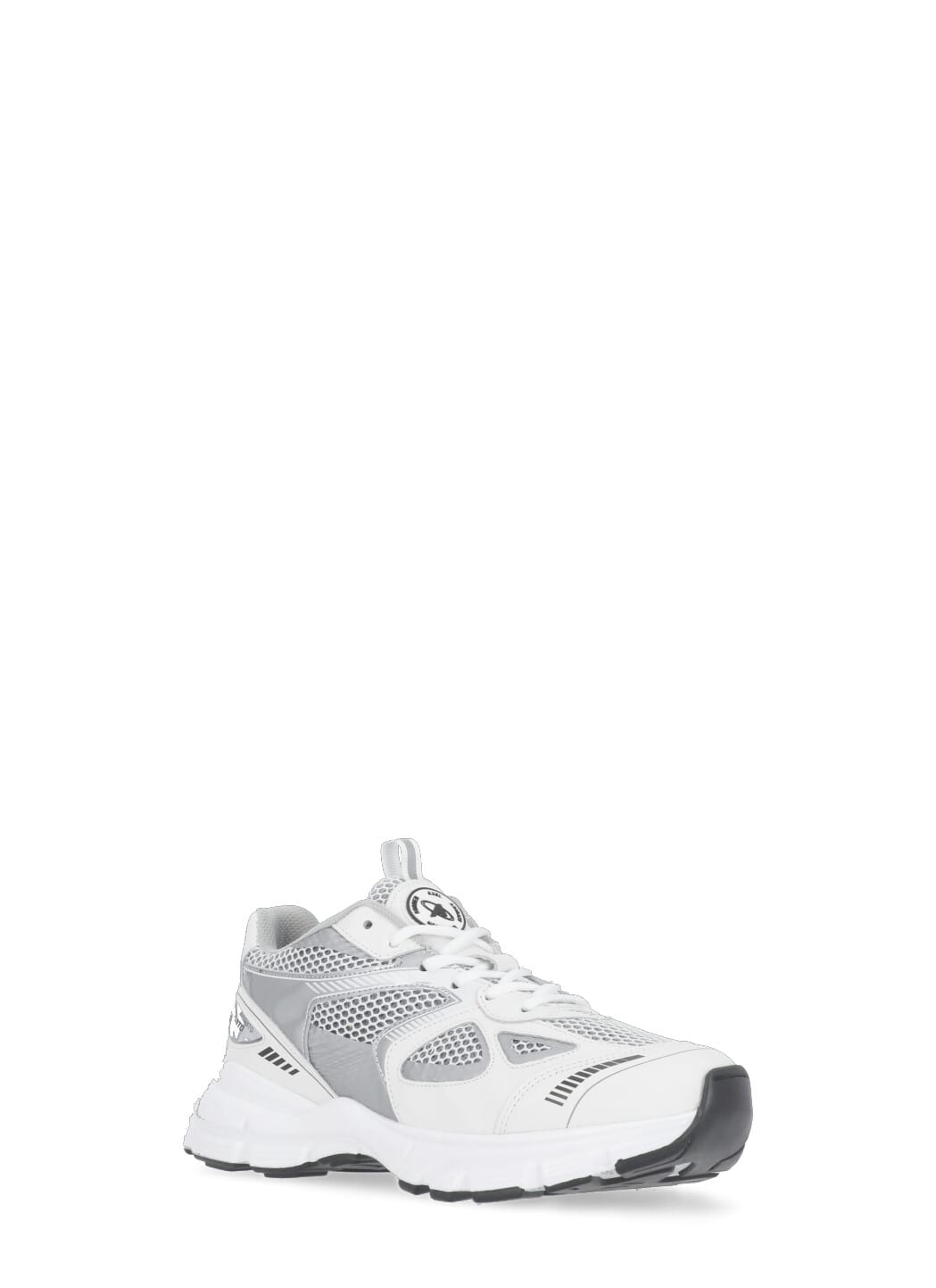 Shop Axel Arigato Marathon Runner Sneakers In White/silver