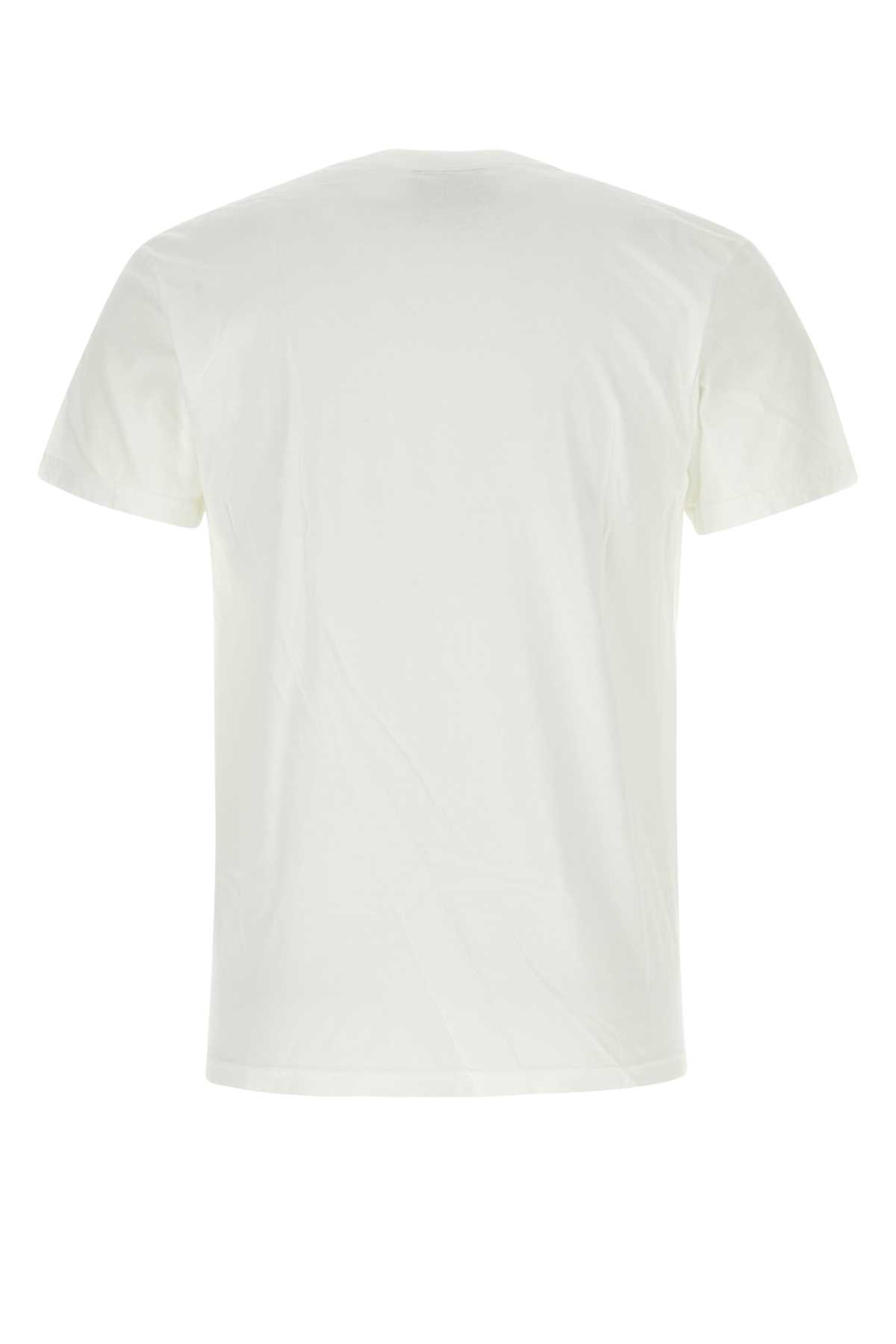 Kidsuper White Cotton T-shirt In Paintbynumberwhite