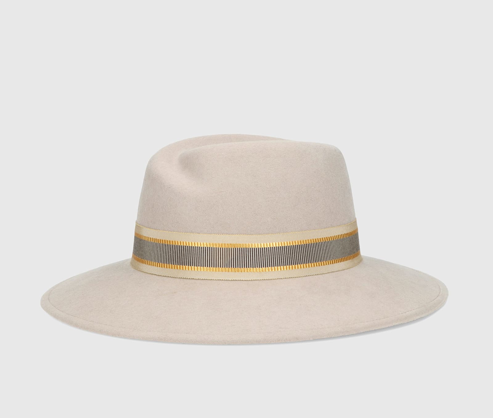 Borsalino Romy Wool Felt With Striped Hatband