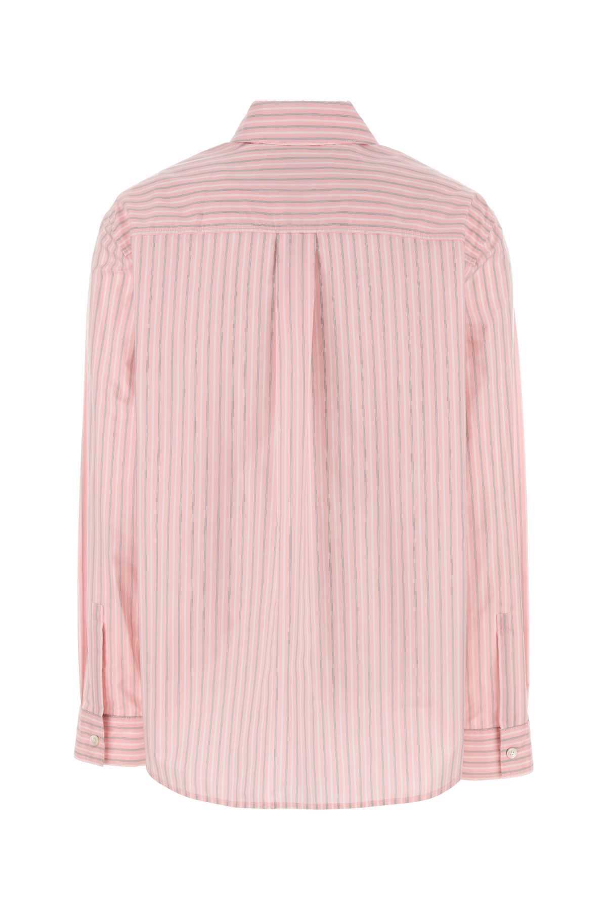 Philosophy Di Lorenzo Serafini Embroidered Poplin Shirt In Fantasiarosa