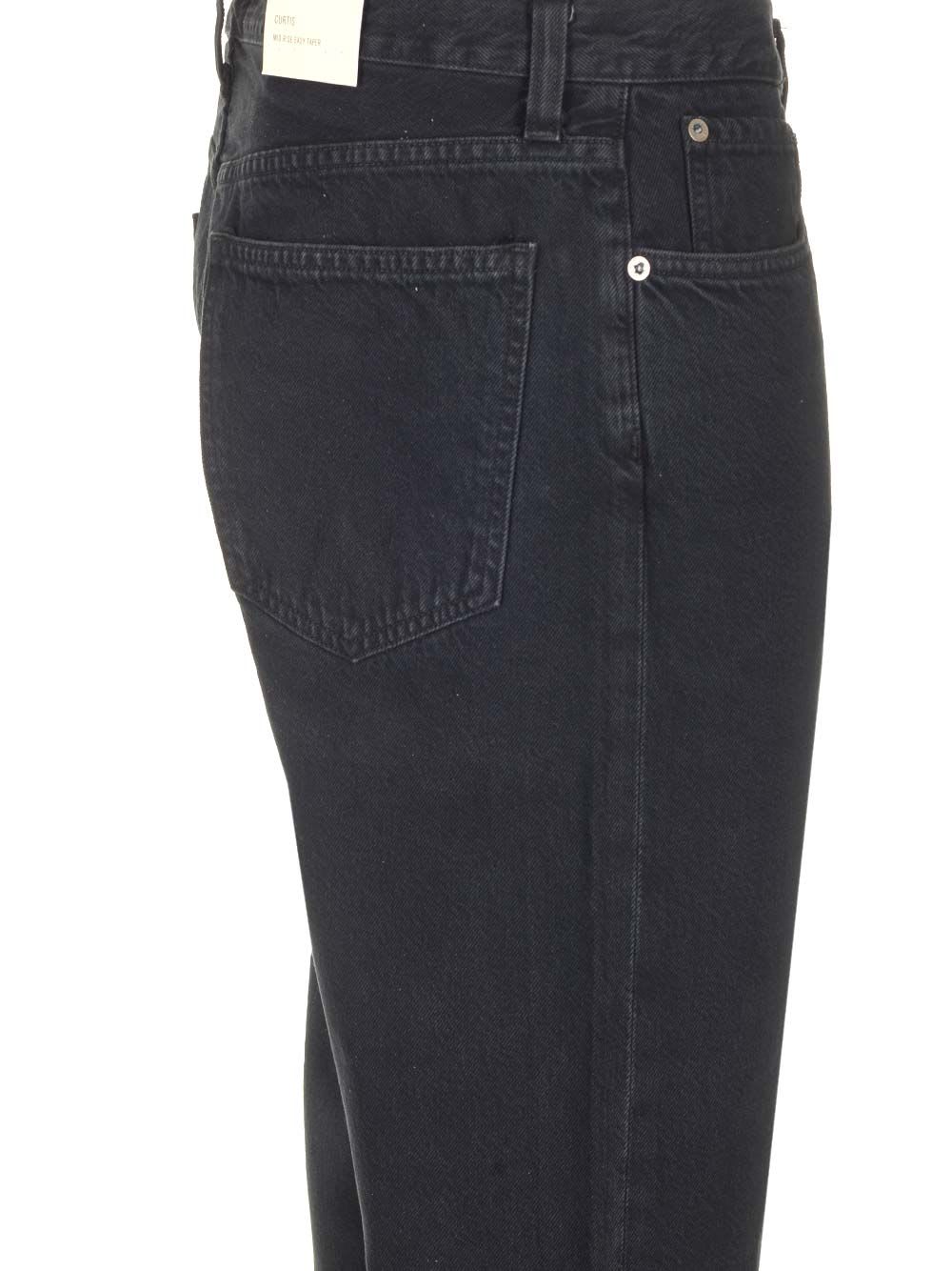 Shop Agolde Curtis Jeans In Black