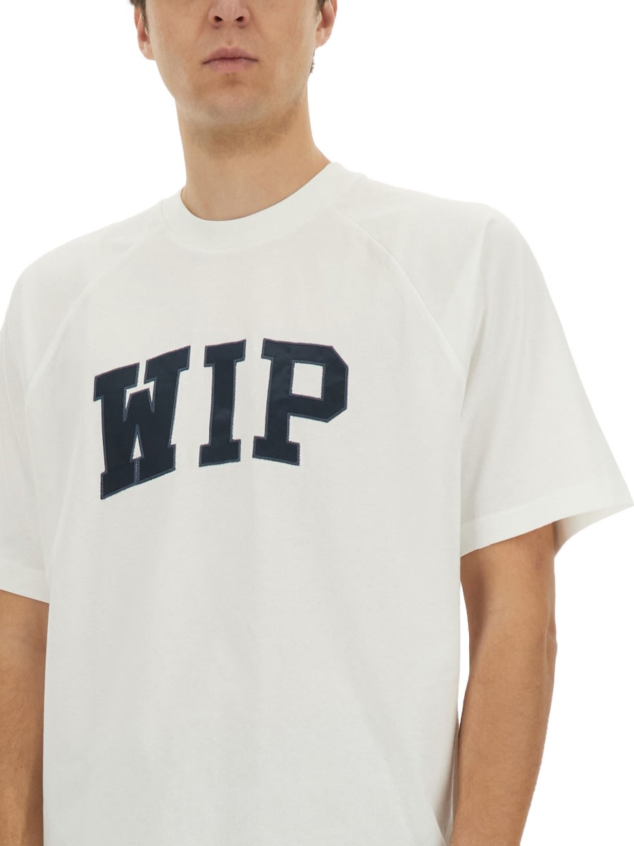 Carhartt Organic Cotton T-shirt With Logo Embroidery On The Front In White