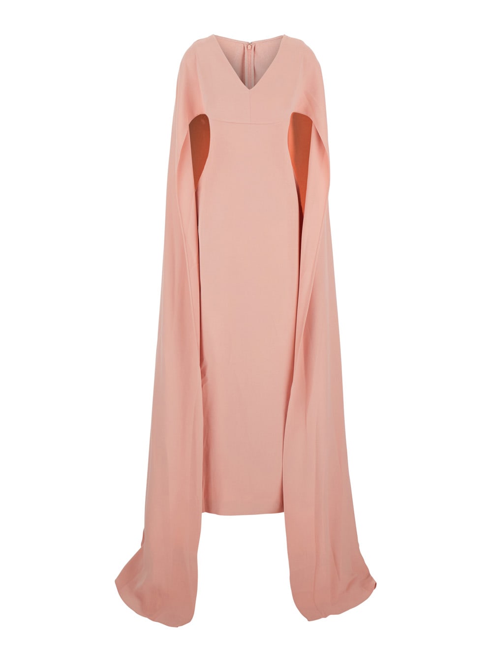 Solace London Morgan Maxi Dress Woven Crepe In Pink