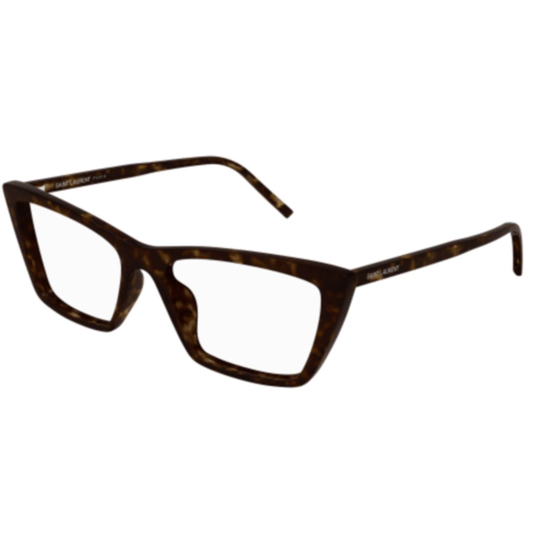 Saint Laurent Sl 737ica Thin Opt-002 Havana-havana-transparent