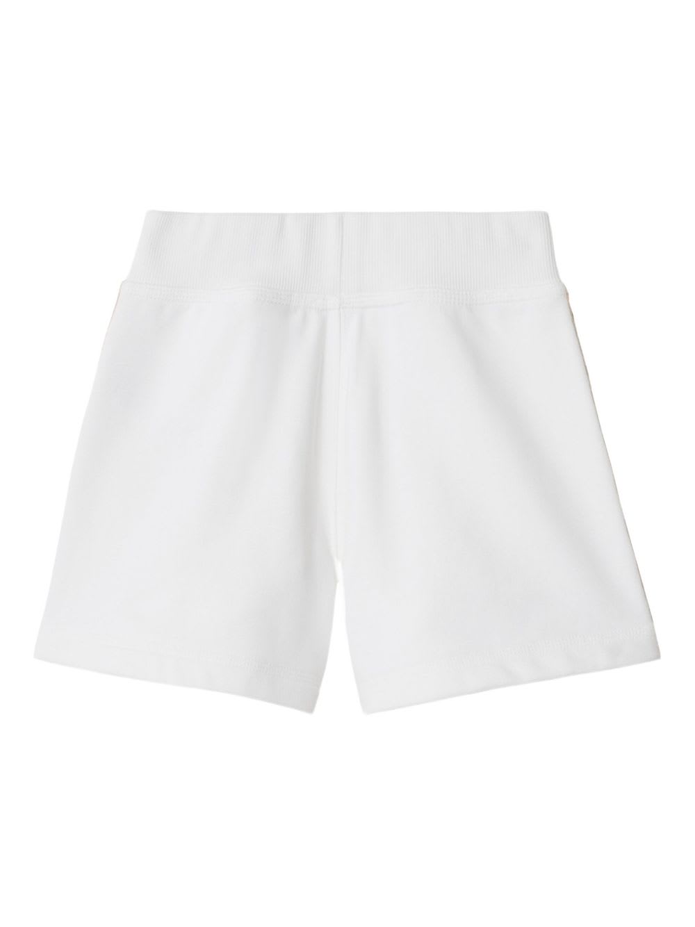 Burberry Kids Checked Shorts In White